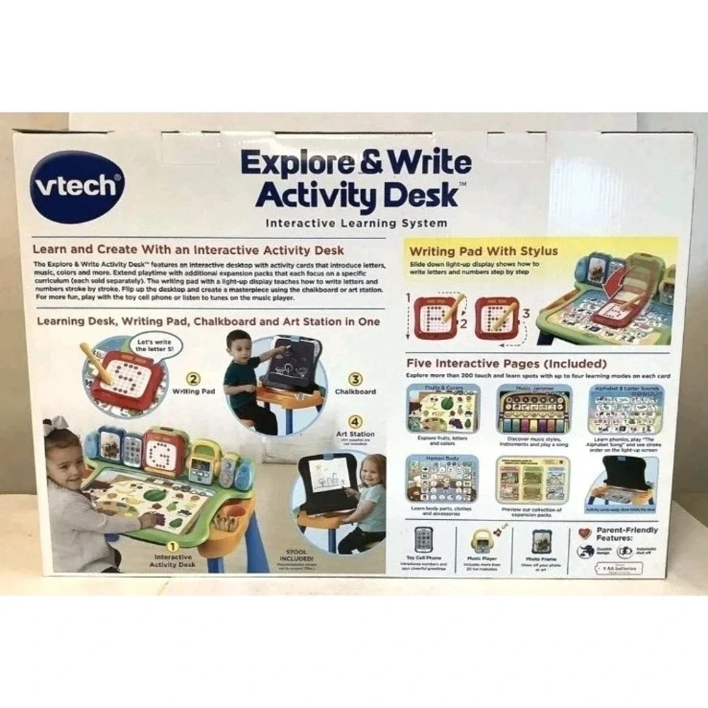 NEW Vtech 4-in-1 Explore & Write Activity Desk Interactive Learning System Kids